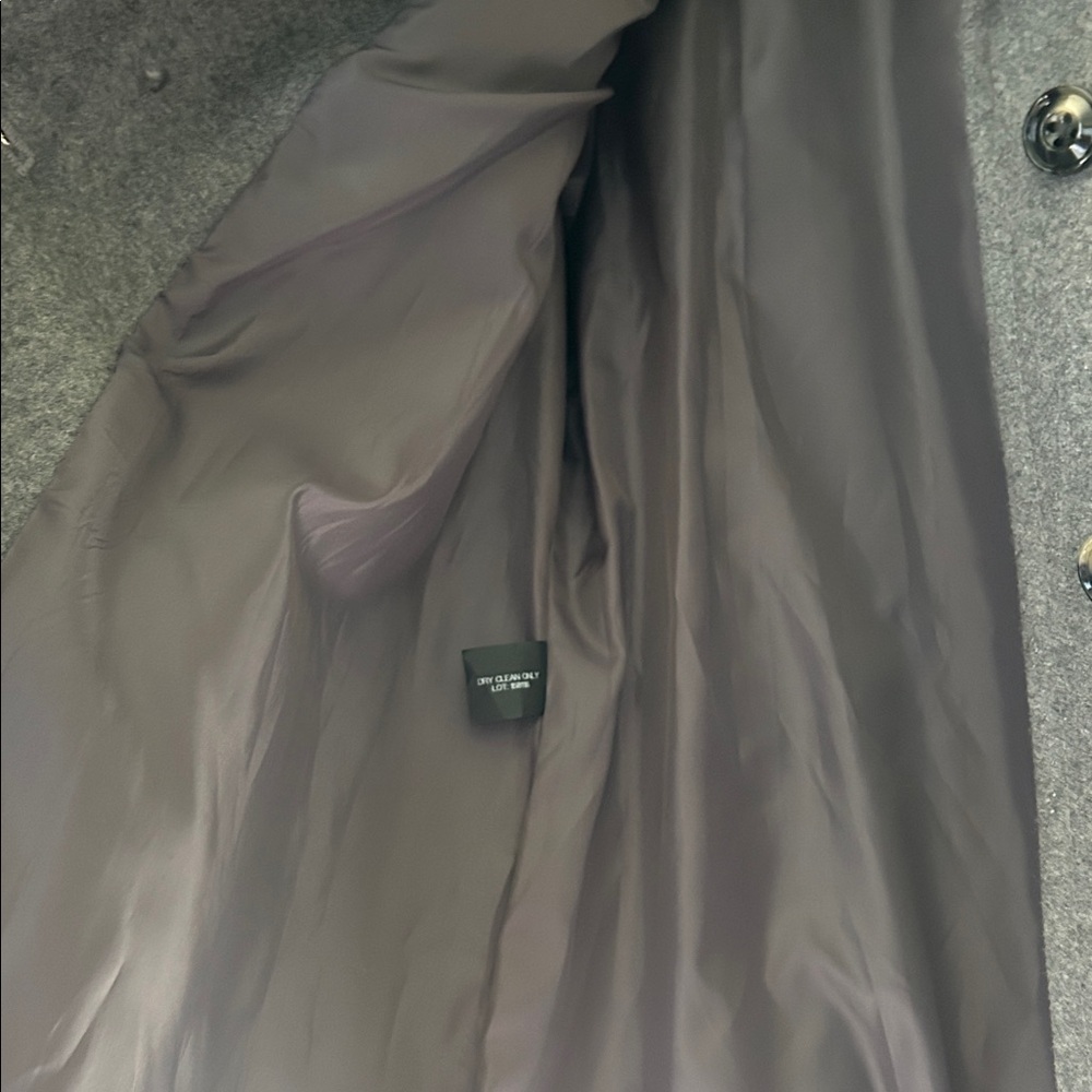 London Fog Gray Pea Coat - Picture 5 of 11